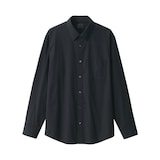 紳士　洗いざらしブロード長袖シャツ