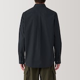 紳士　洗いざらしブロード長袖シャツ