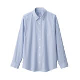 紳士　洗いざらしブロード長袖シャツ