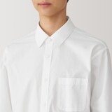 紳士　洗いざらしブロード長袖シャツ