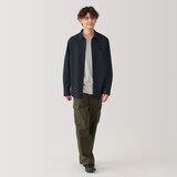 紳士　洗いざらしブロード長袖シャツ