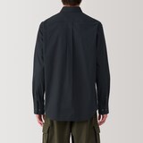 紳士　洗いざらしブロード長袖シャツ