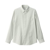 紳士　洗いざらしオックスボタンダウン長袖シャツ