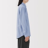 紳士　洗いざらしオックスボタンダウン長袖シャツ