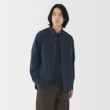 紳士　洗いざらしオックスボタンダウン長袖シャツ