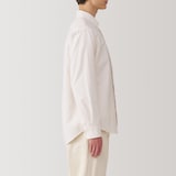 紳士　洗いざらしオックスボタンダウン長袖シャツ