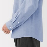 紳士　洗いざらしオックスボタンダウン長袖シャツ