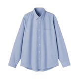 紳士　洗いざらしオックスボタンダウン長袖シャツ