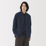 紳士　洗いざらしオックスボタンダウン長袖シャツ