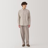 紳士　洗いざらしオックスボタンダウン長袖シャツ