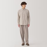 紳士　洗いざらしオックスボタンダウン長袖シャツ