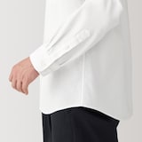 紳士　洗いざらしオックススタンドカラー長袖シャツ