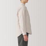 紳士　洗いざらしオックススタンドカラー長袖シャツ