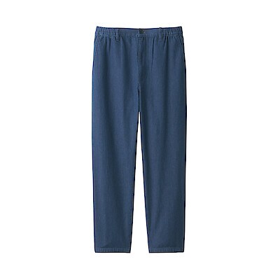 紳士　洗いざらしデニムイージーパンツ