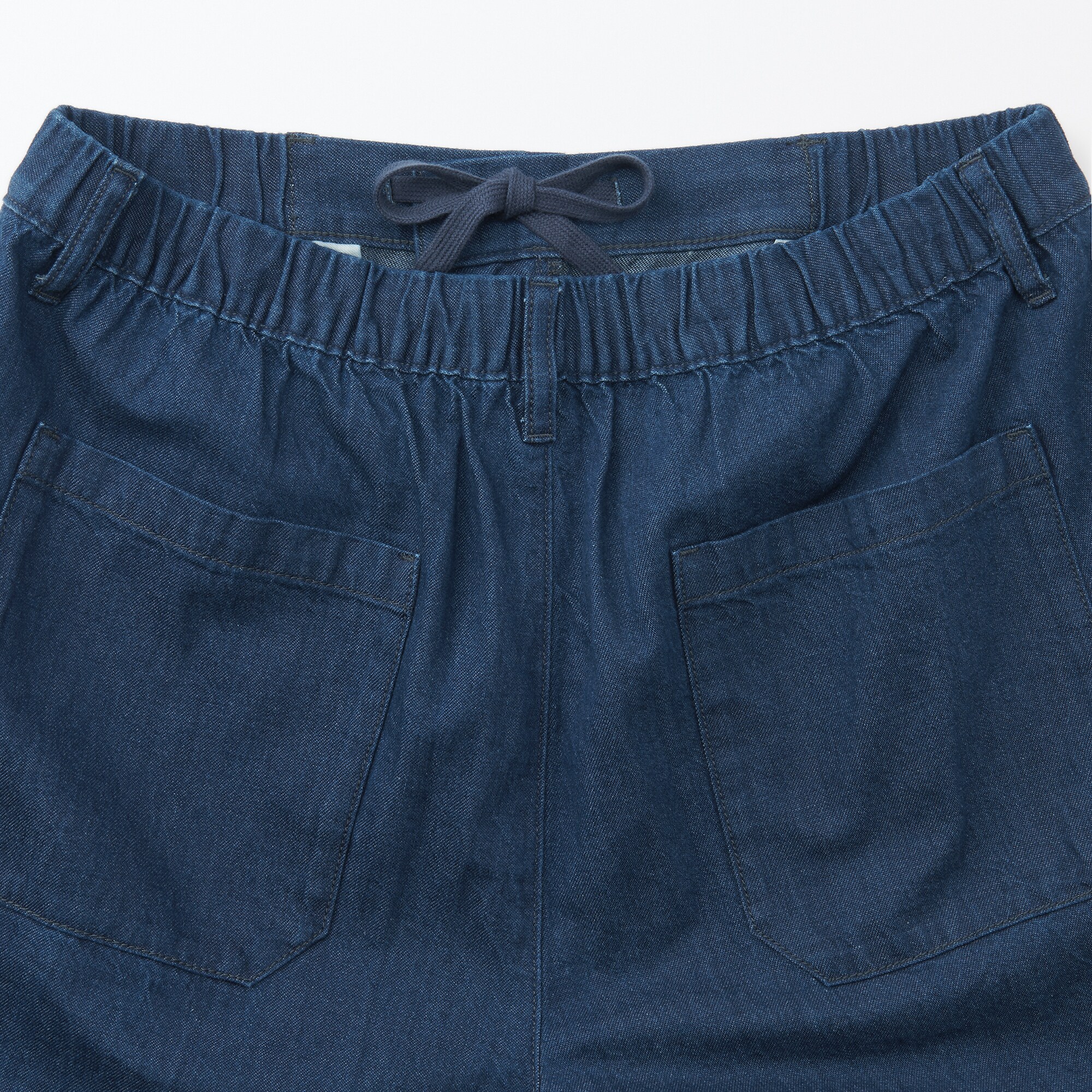 紳士　洗いざらしデニムイージーパンツ　インディゴ