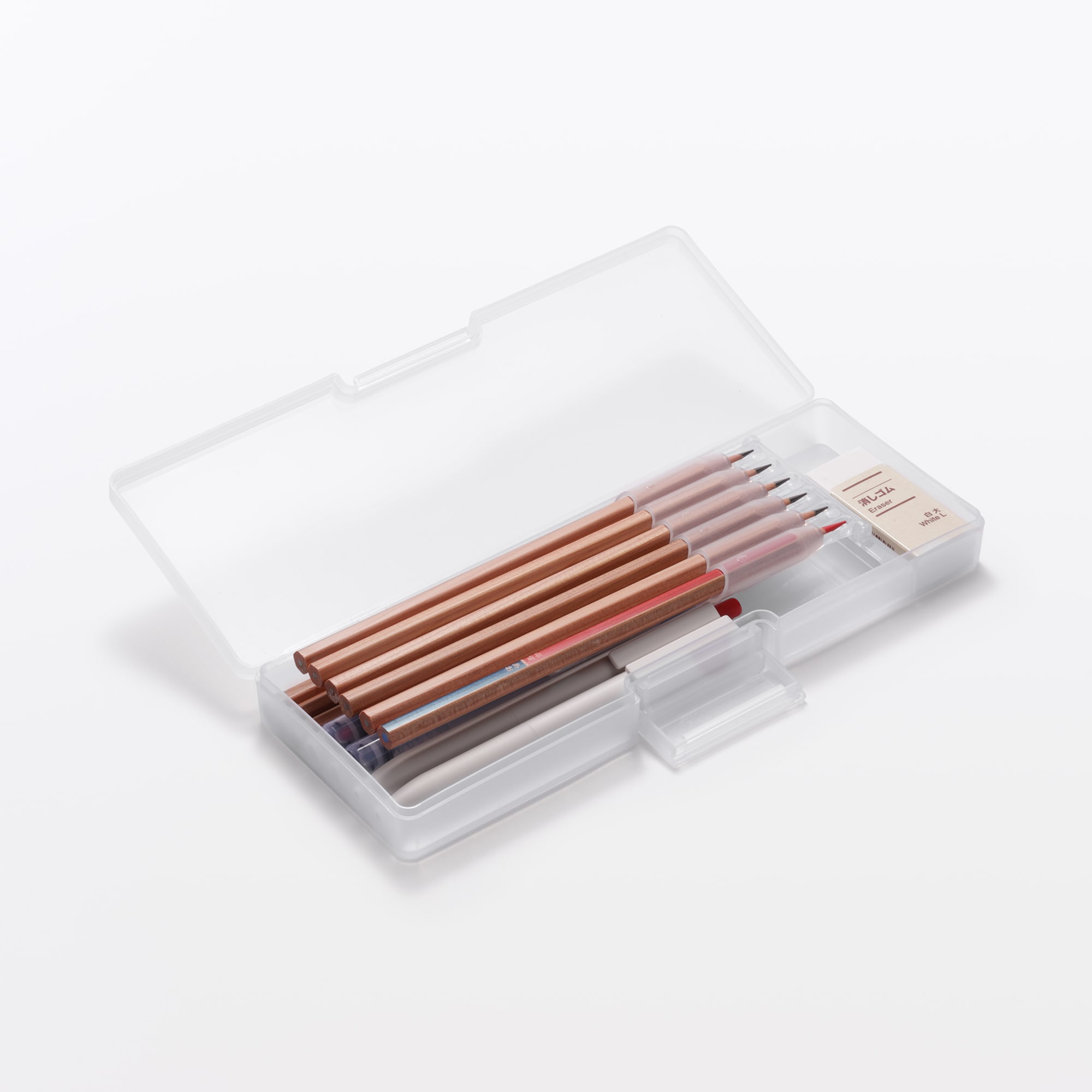 ポリプロピレン　仕切りが外せる筆箱