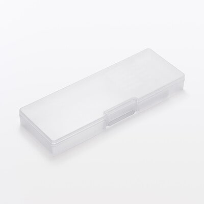 ポリプロピレン　仕切りが外せる筆箱　約幅２２５×奥行８１×高さ２６ｍｍ