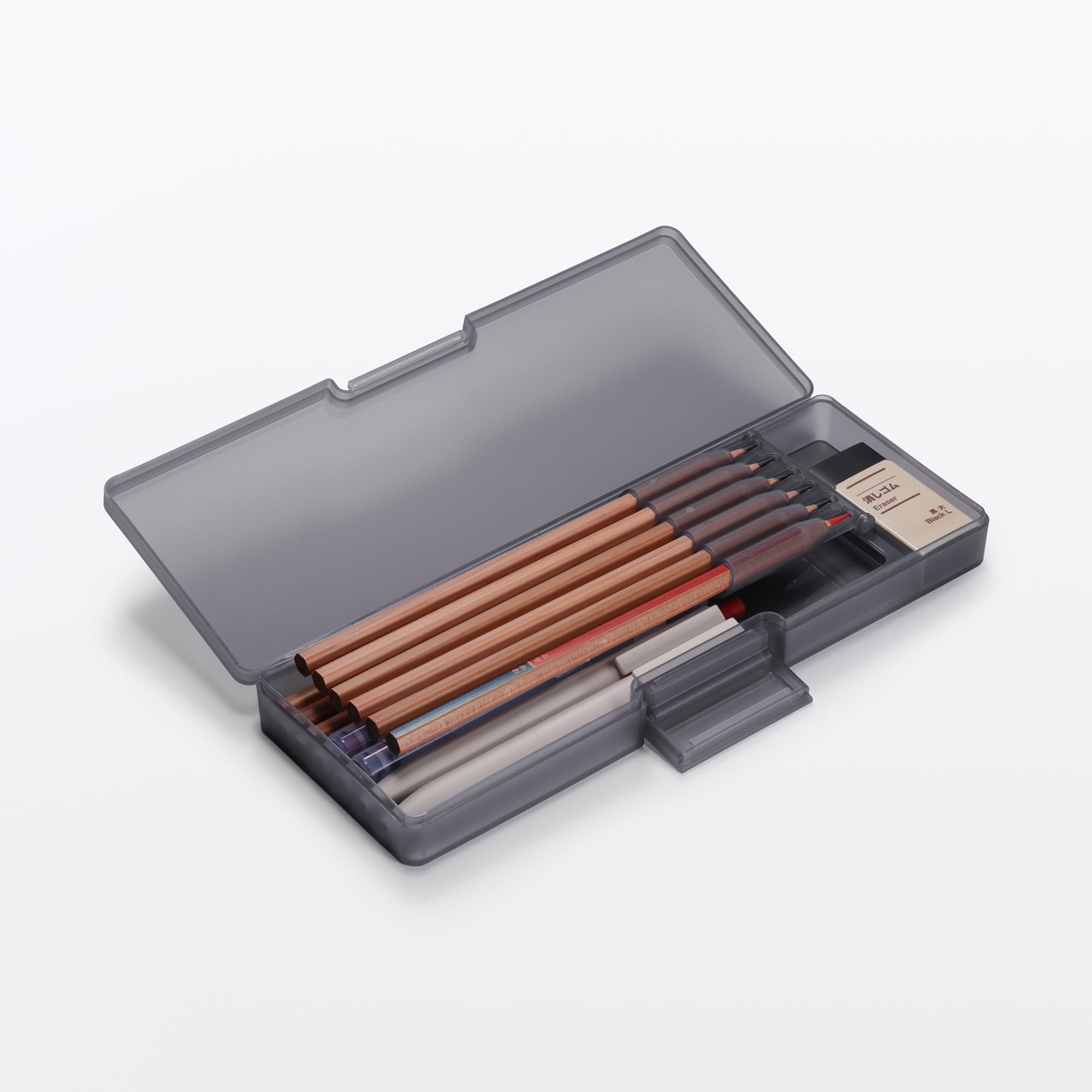 ポリプロピレン　仕切りが外せる筆箱