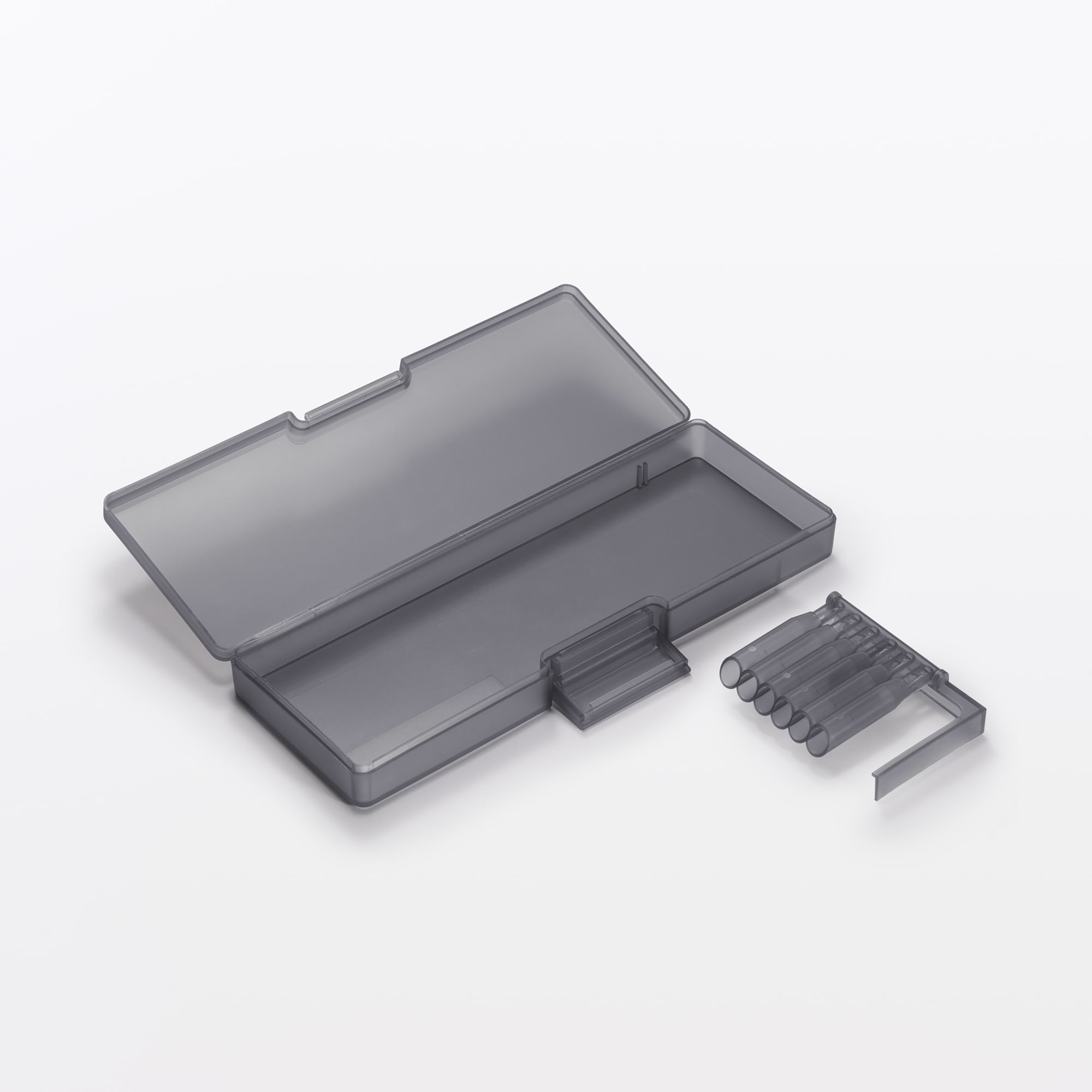 ポリプロピレン　仕切りが外せる筆箱