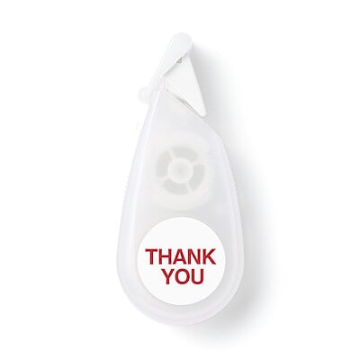 デコレーションテープ　ＴＨＡＮＫ　ＹＯＵ　テープ約幅６ｍｍ×長さ４ｍ