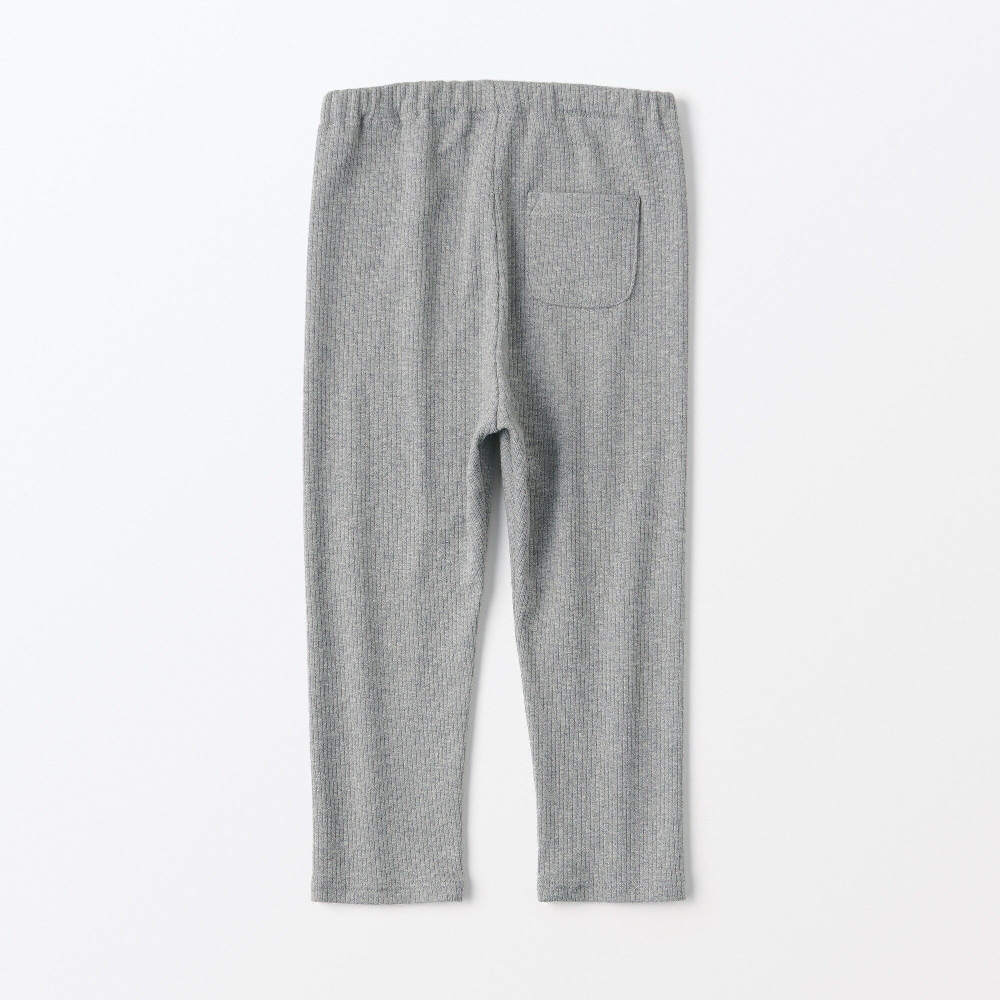 ベビー　おなかすっぽりストレッチ十分丈リブレギンス