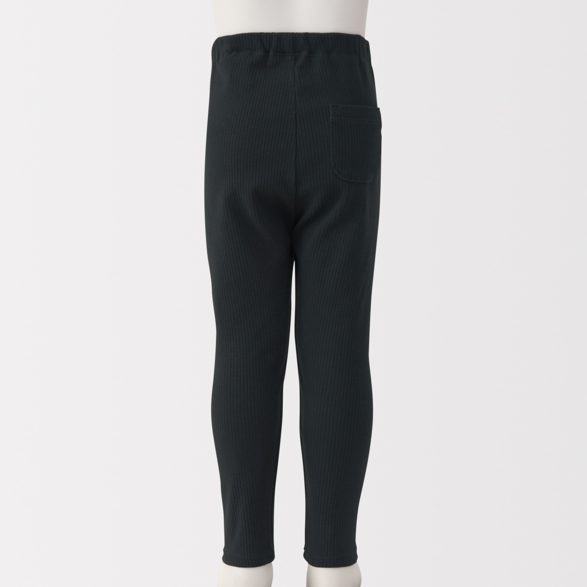 ベビー　おなかすっぽりストレッチ十分丈リブレギンス