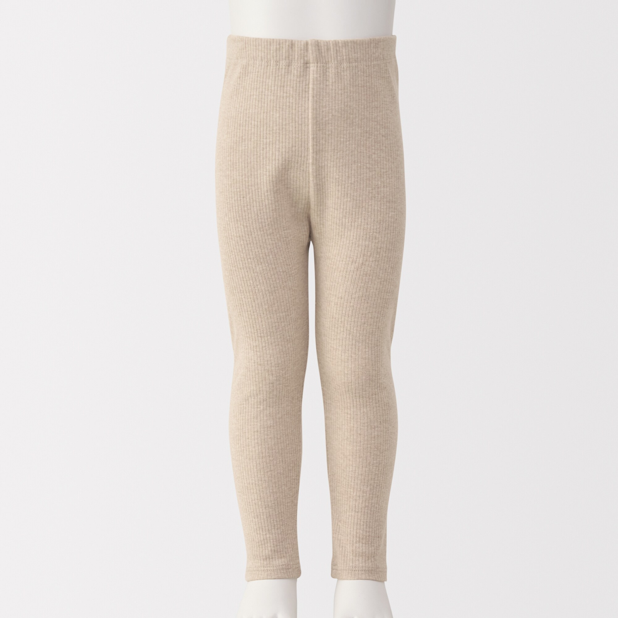 ベビー　おなかすっぽりストレッチ十分丈リブレギンス