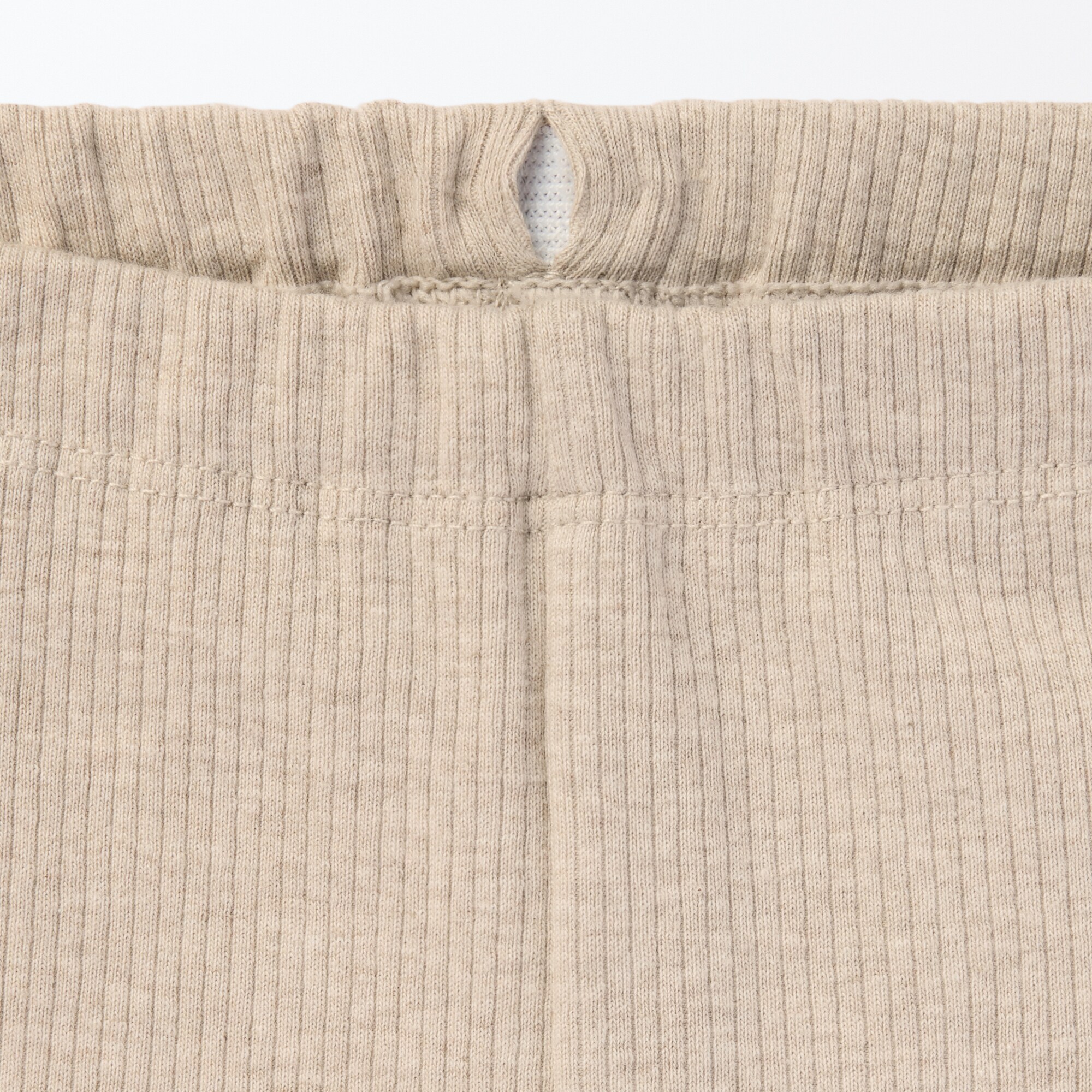 ベビー　おなかすっぽりストレッチ十分丈リブレギンス