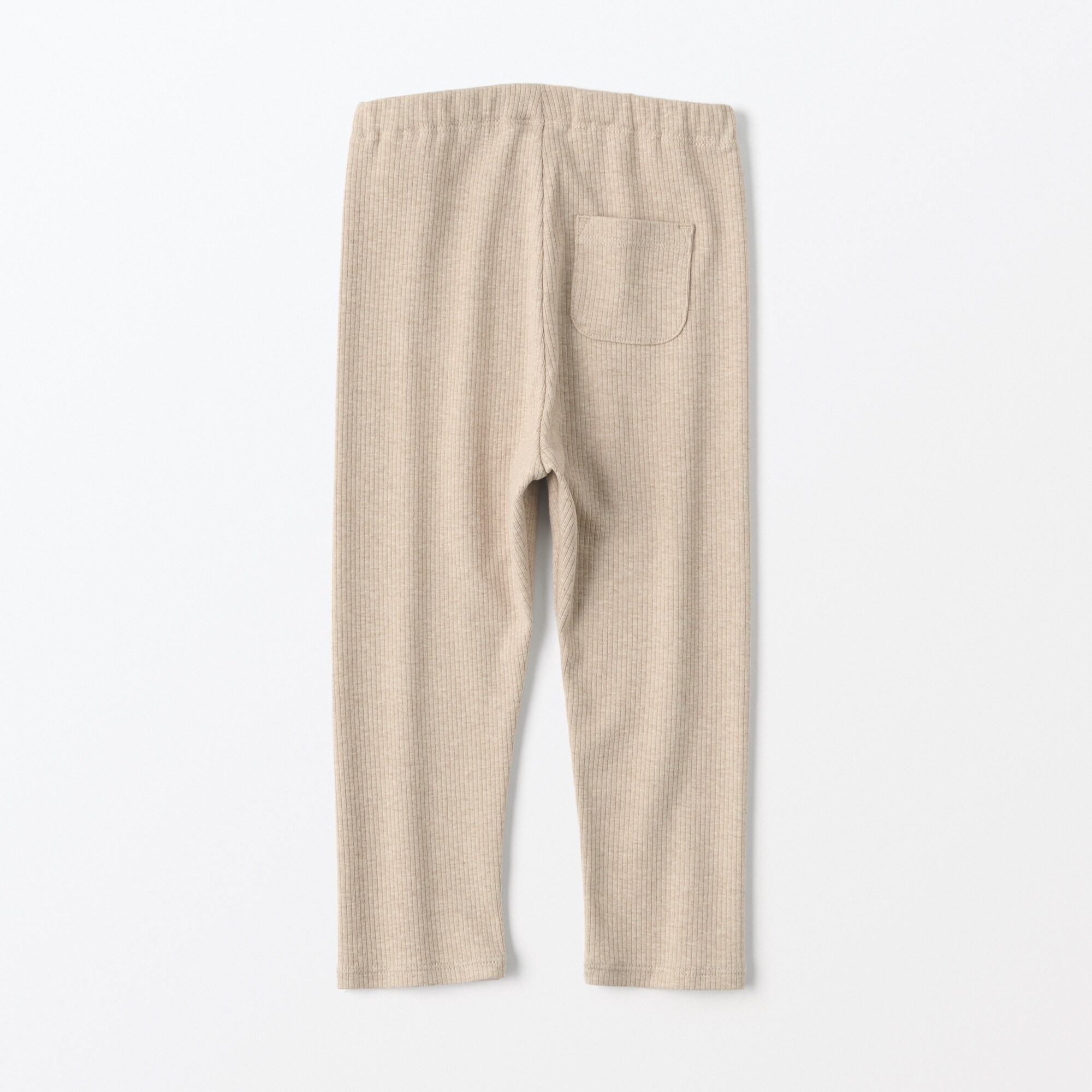 ベビー　おなかすっぽりストレッチ十分丈リブレギンス