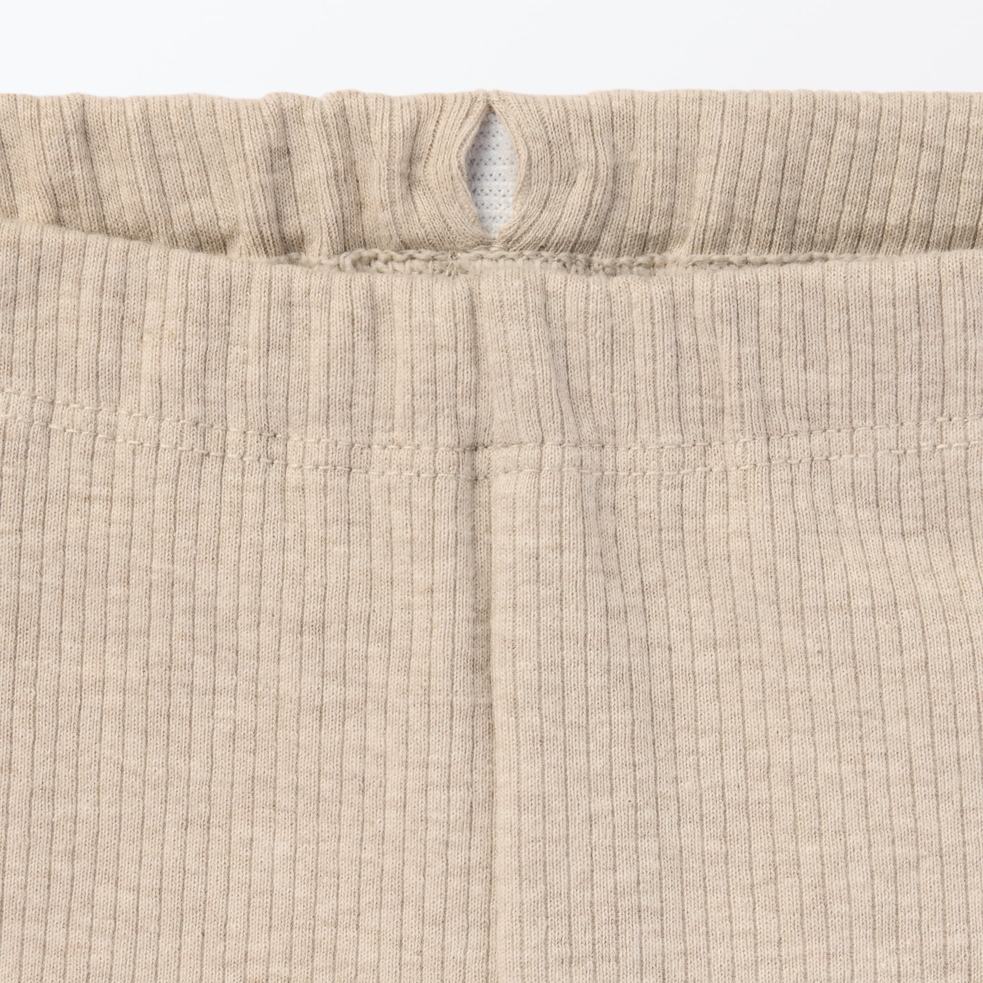 ベビー　おなかすっぽりストレッチ十分丈リブレギンス