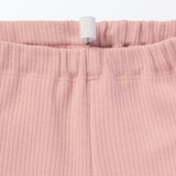 ベビー　おなかすっぽりストレッチ十分丈リブレギンス