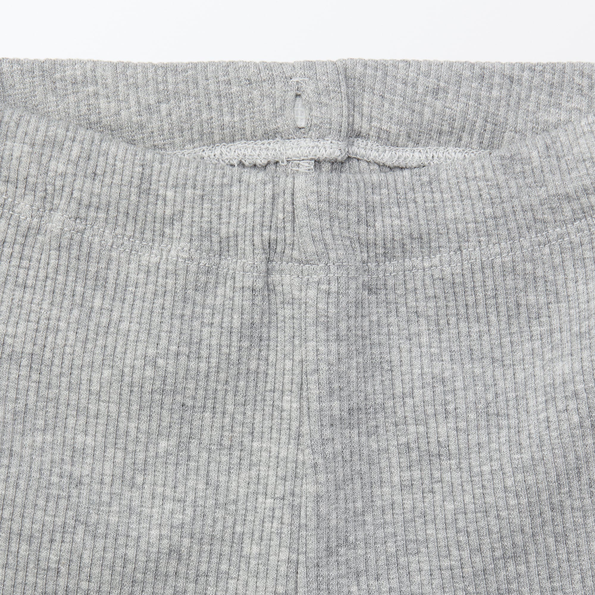 ベビー　おなかすっぽりストレッチ裾メロウ七分丈リブレギンス