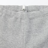 ベビー　おなかすっぽりストレッチ裾メロウ七分丈リブレギンス