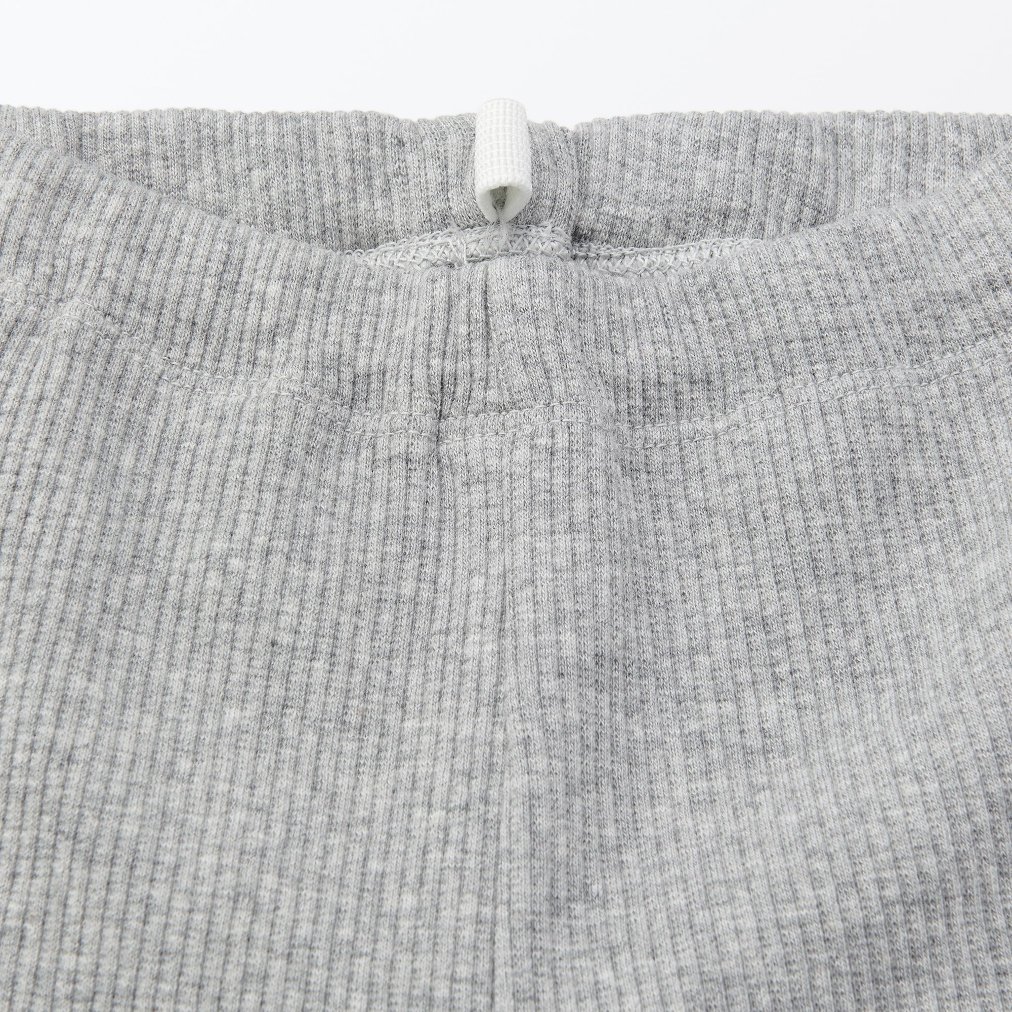 ベビー　おなかすっぽりストレッチ裾メロウ七分丈リブレギンス