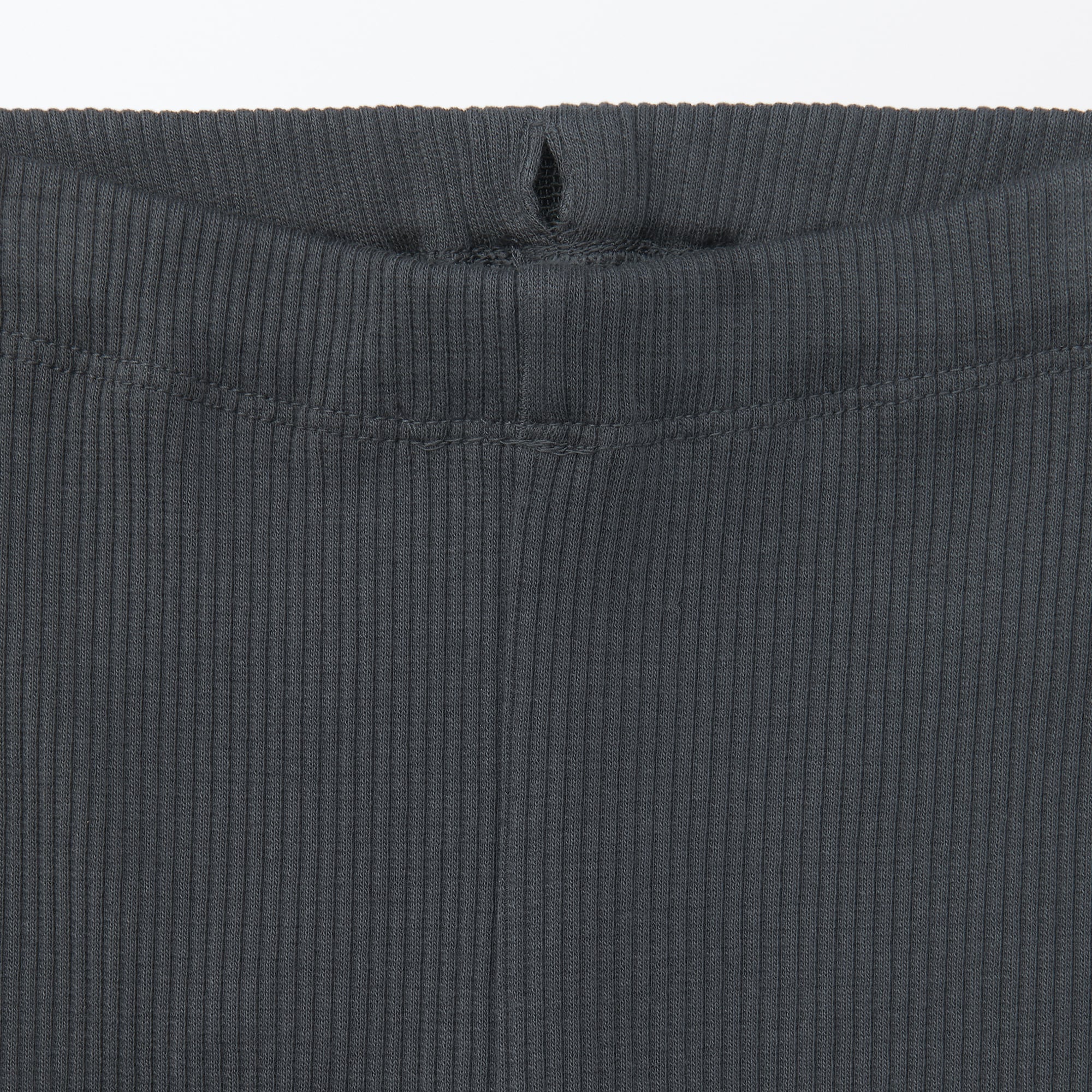 ベビー　おなかすっぽりストレッチ裾メロウ七分丈リブレギンス