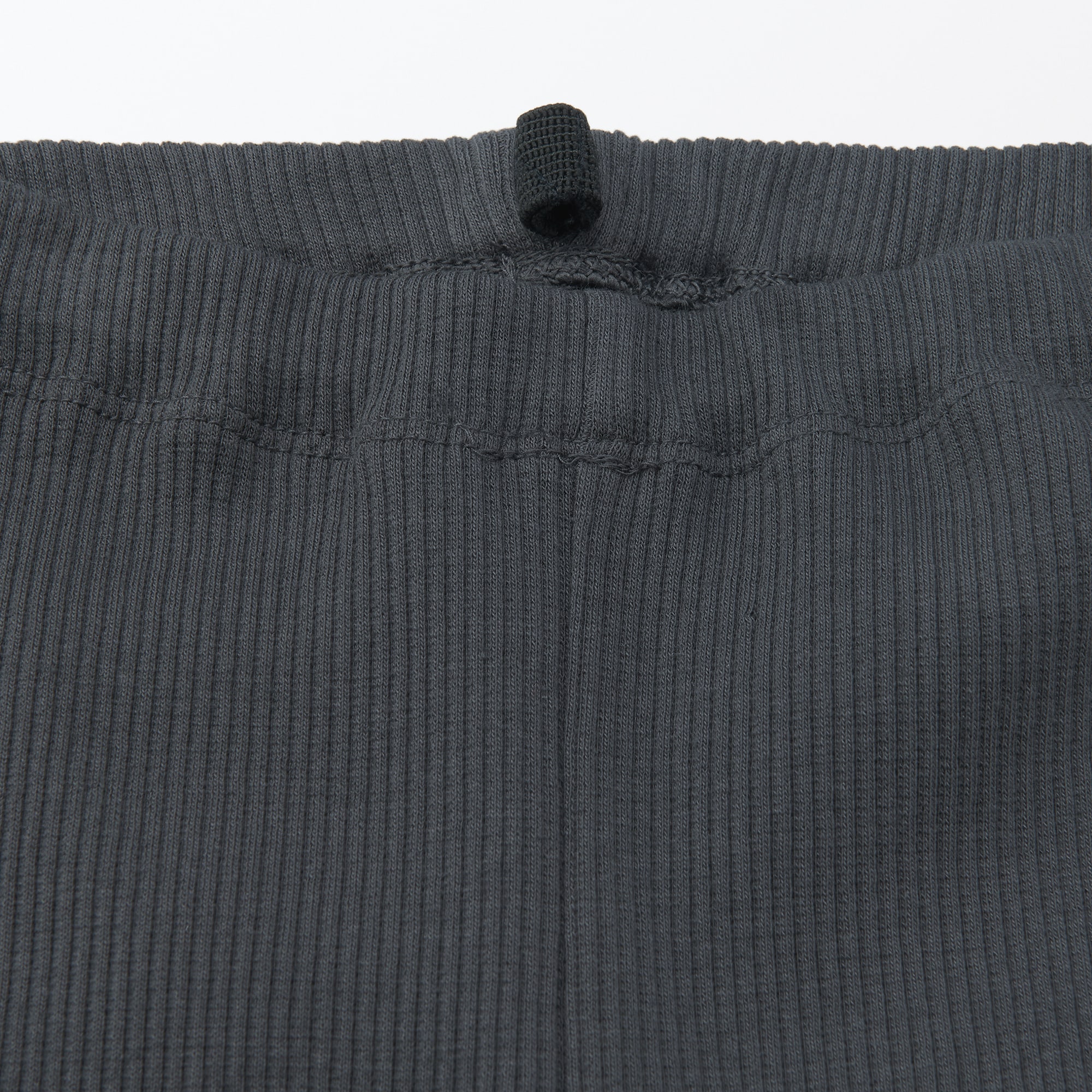 ベビー　おなかすっぽりストレッチ裾メロウ七分丈リブレギンス