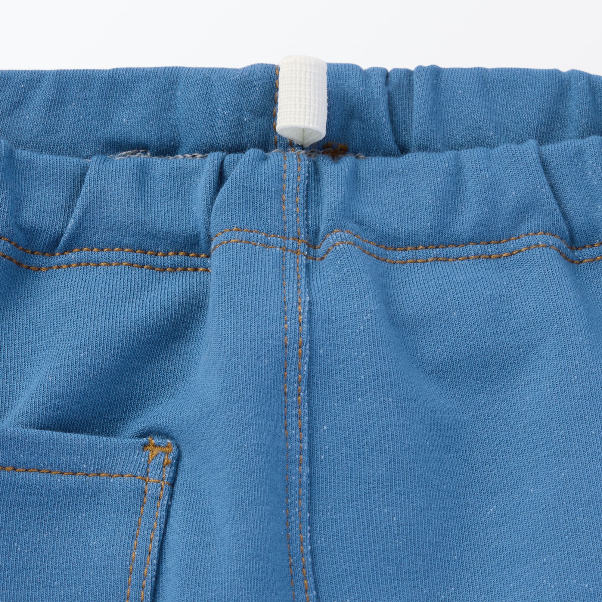 ベビー　おなかすっぽりデニム調十分丈レギンス