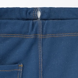 ベビー　おなかすっぽりデニム調十分丈レギンス