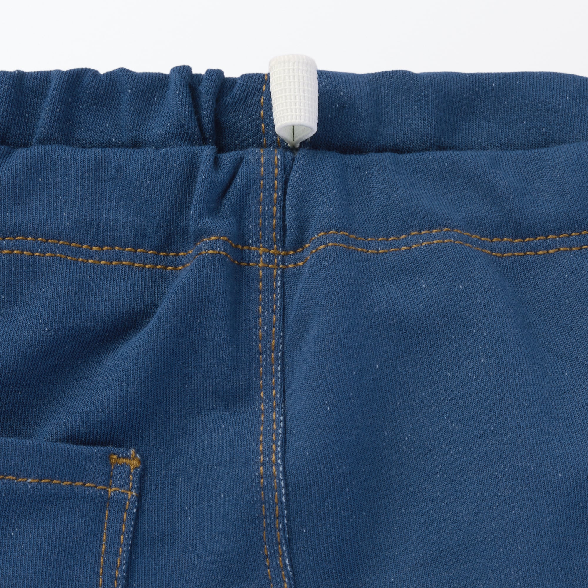 ベビー　おなかすっぽりデニム調十分丈レギンス