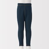 ベビー　おなかすっぽりデニム調十分丈レギンス