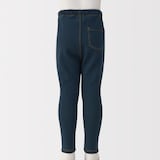 ベビー　おなかすっぽりデニム調十分丈レギンス