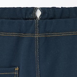 ベビー　おなかすっぽりデニム調十分丈レギンス