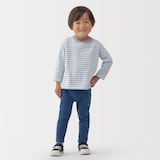 ベビー　おなかすっぽりデニム調十分丈レギンス