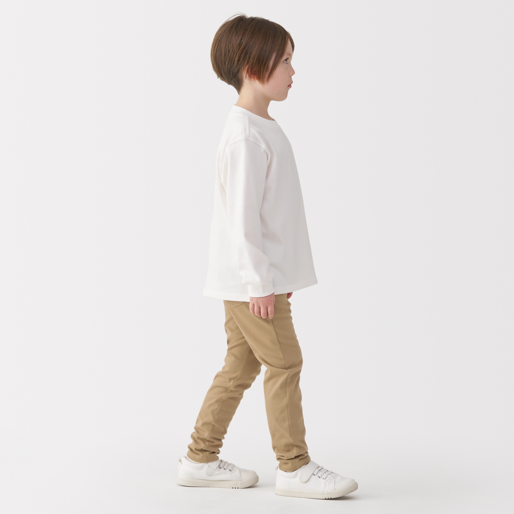 キッズ　ジャージーストレッチツイルレギンスパンツ