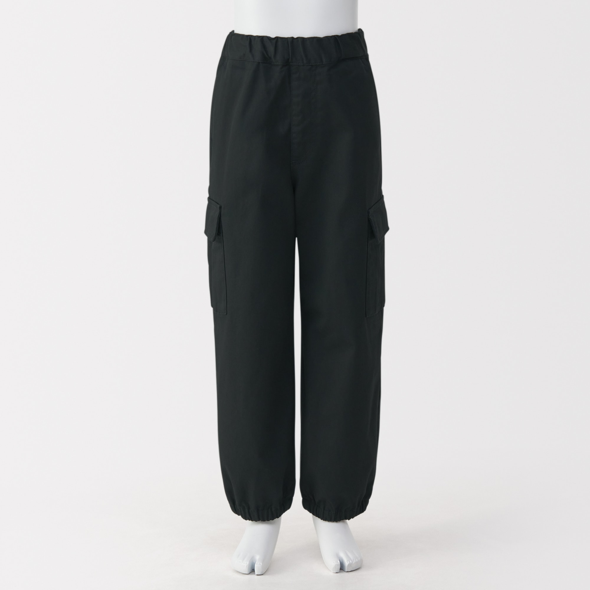 キッズ　洗いざらしチノワイドカーゴパンツ