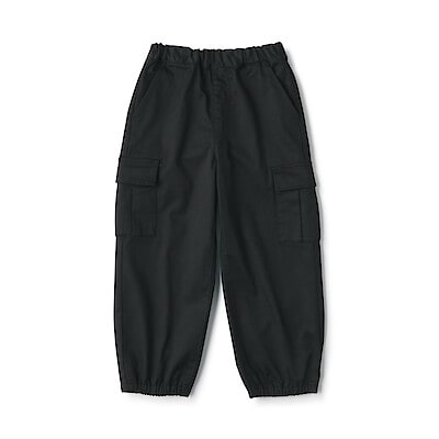 キッズ　洗いざらしチノワイドカーゴパンツ
