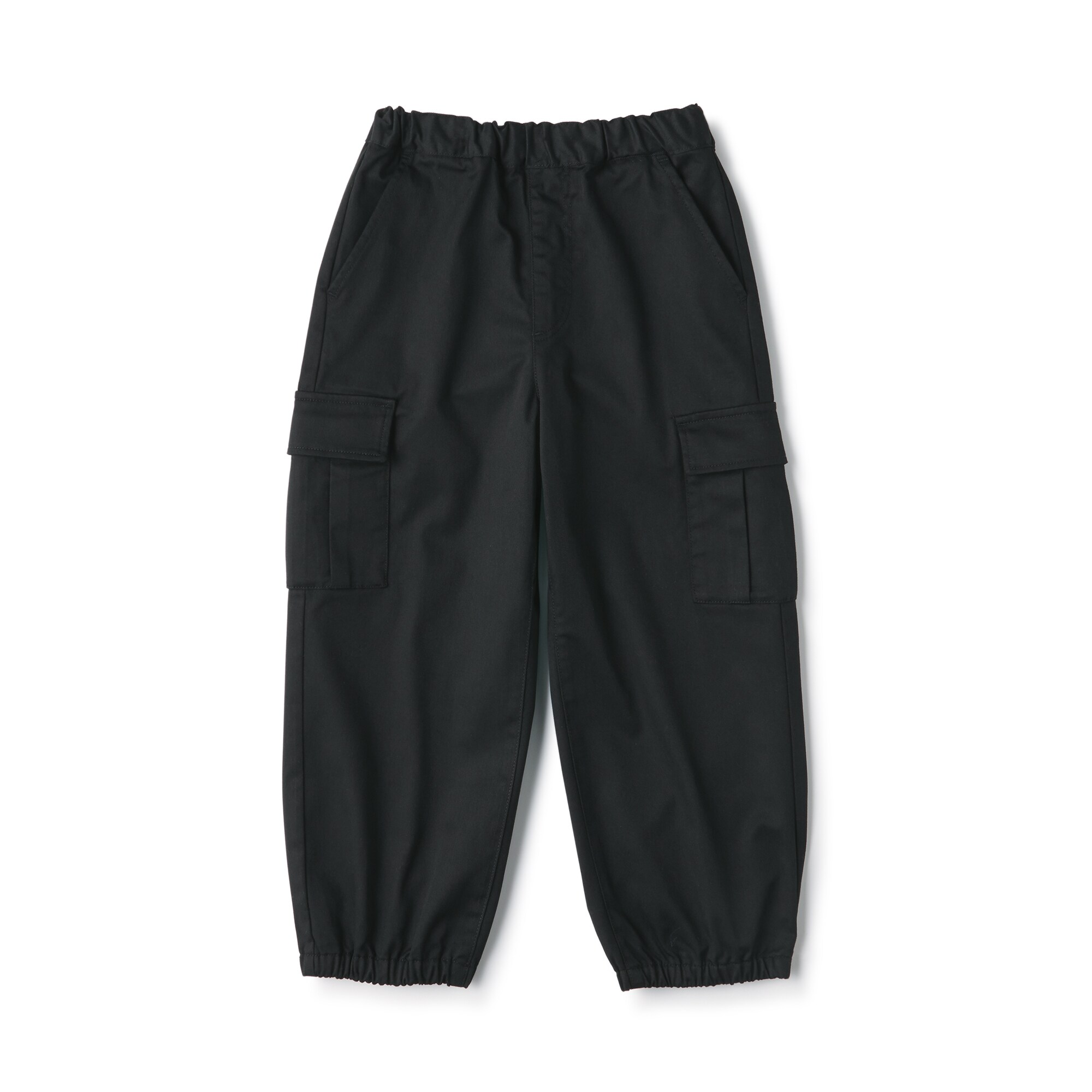 キッズ　洗いざらしチノワイドカーゴパンツ