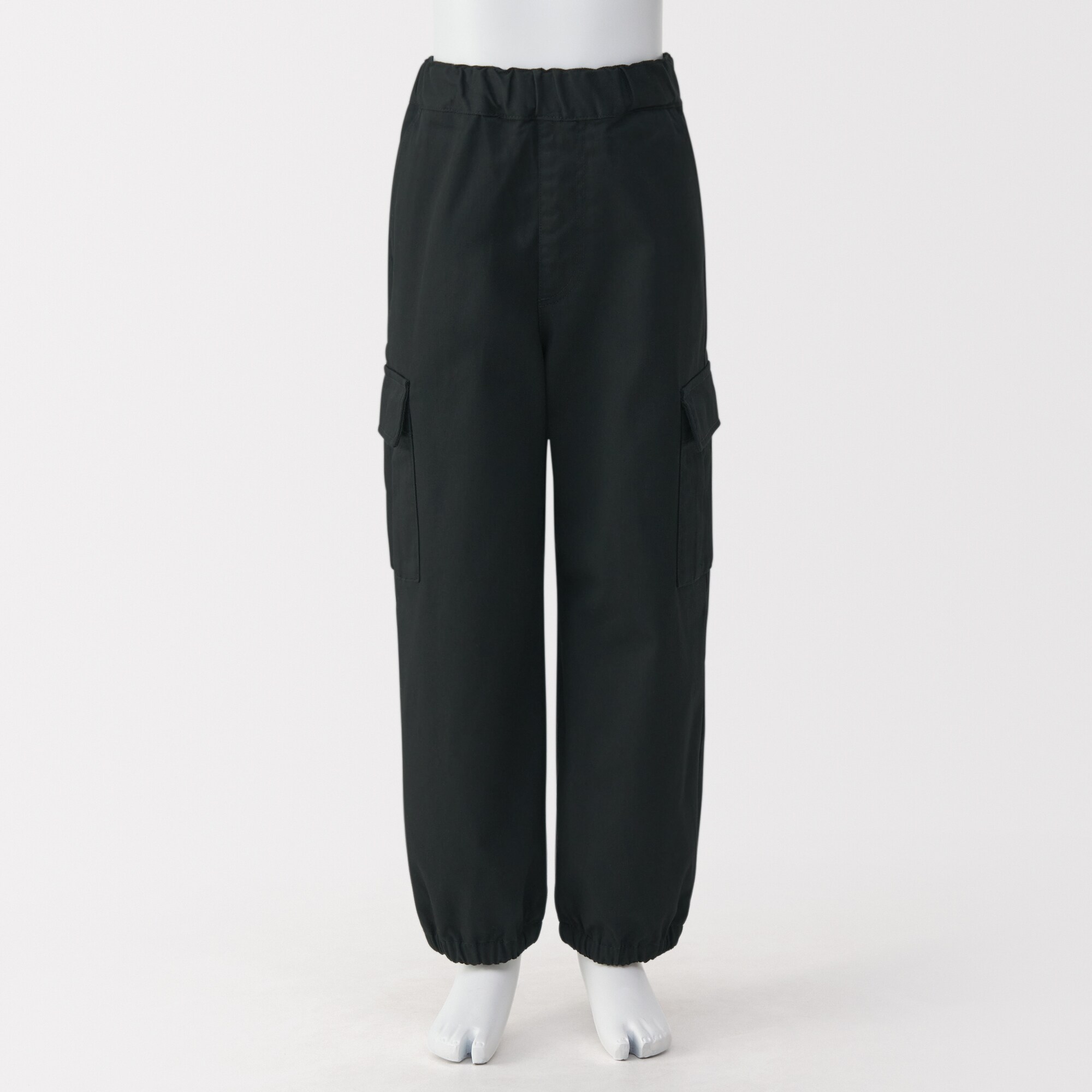 キッズ　洗いざらしチノワイドカーゴパンツ