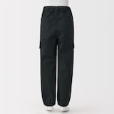 キッズ　洗いざらしチノワイドカーゴパンツ