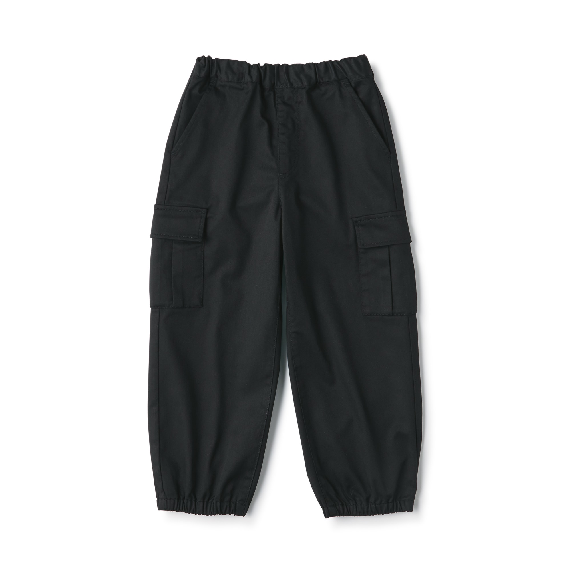 キッズ　洗いざらしチノワイドカーゴパンツ